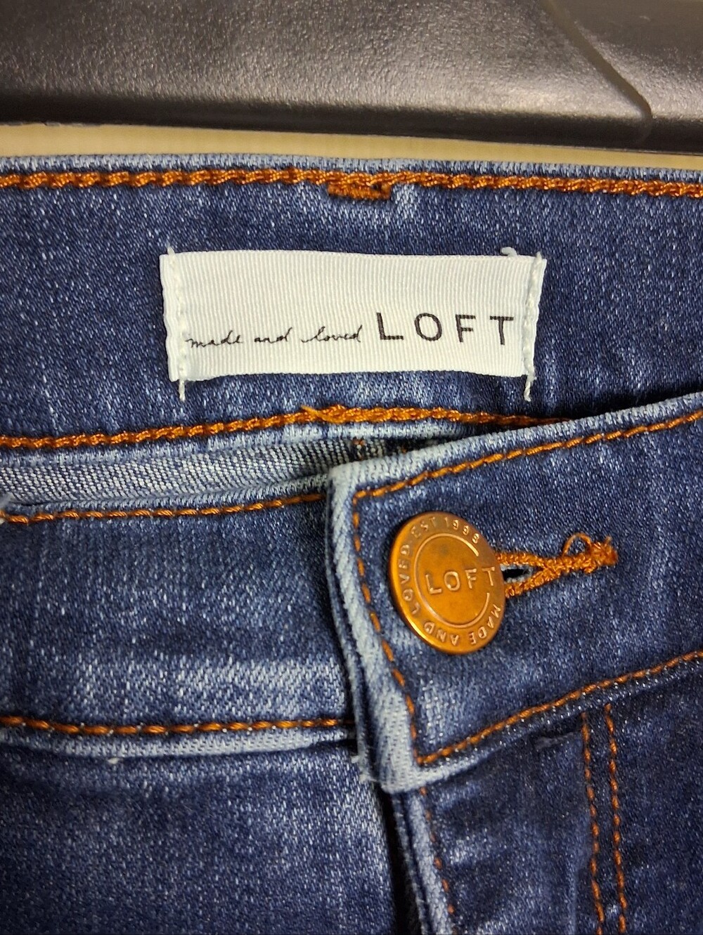 Loft Women Modern Skinny Cropped Denim De Jeams Size 2 - Picture 3 of 7